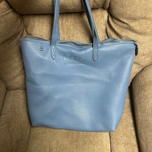 Rodan + Fields Blue Leather Tote